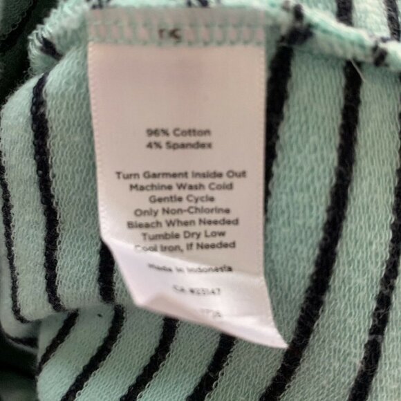 Talbots Womens Multicolor Stripe Split Neck Cotton Blend Tunic Top - Picture 4 of 4